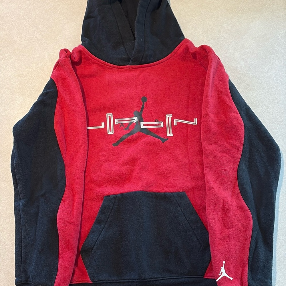 Jordan Red and Black Athletic Sweatshirt